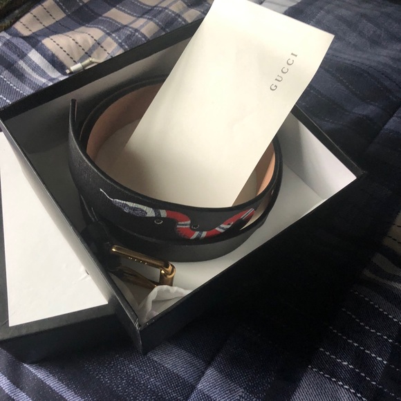 Authentic GUCCI BELT fits sz 31-36 - Picture 5 of 8